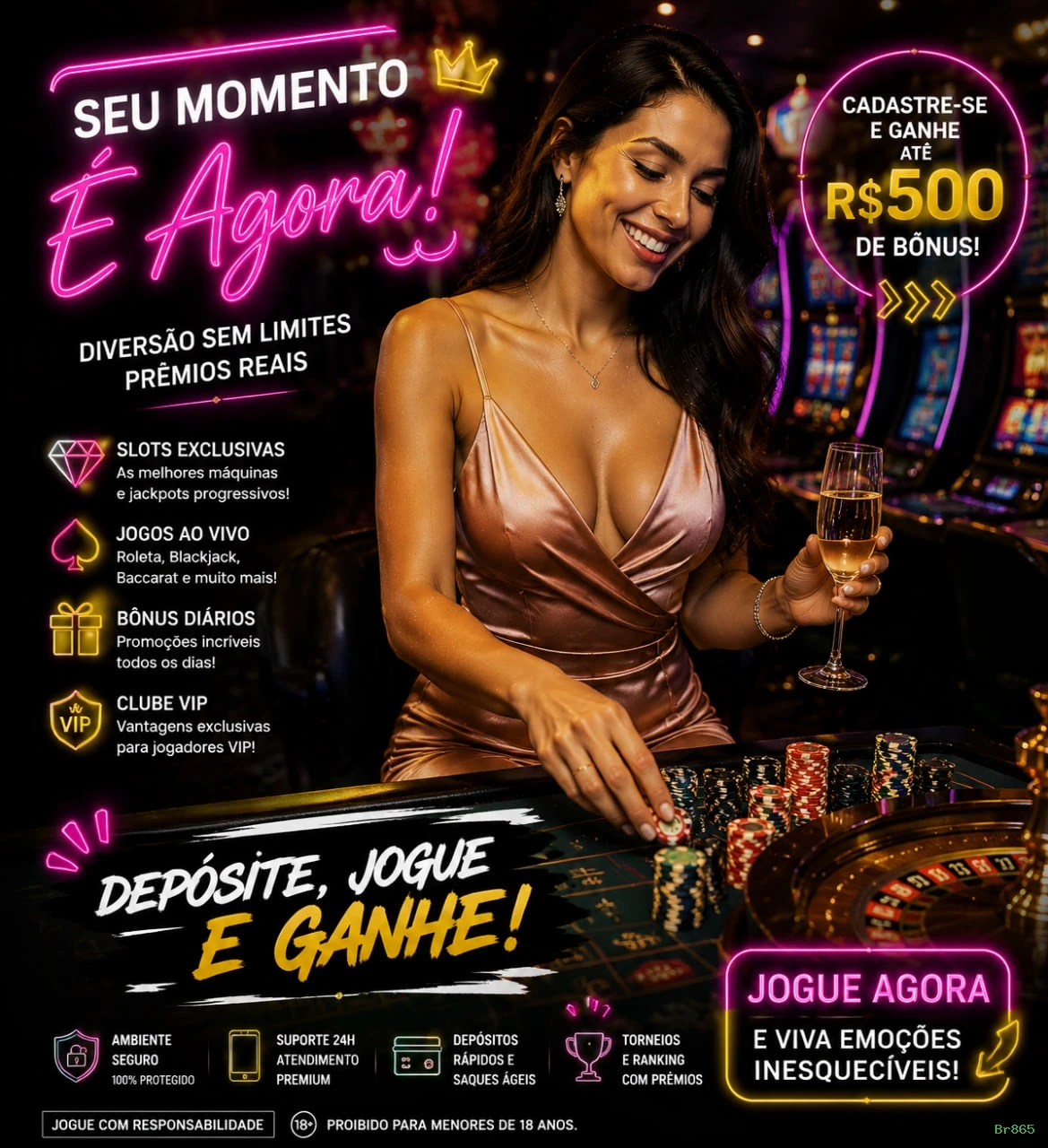 Login rápido no app Br865